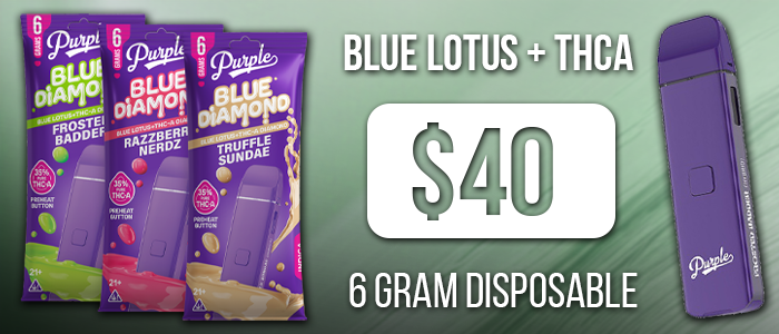 Purple BLue Diamond Blue lotus 6g dispo