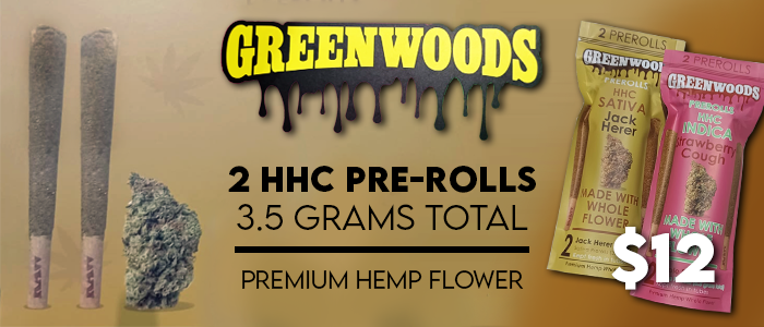 Greenwoods HHC 2pk pre rolls
