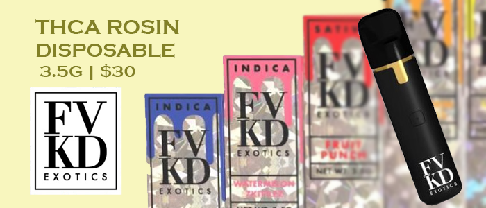 fvKD THC-A rosin dispo