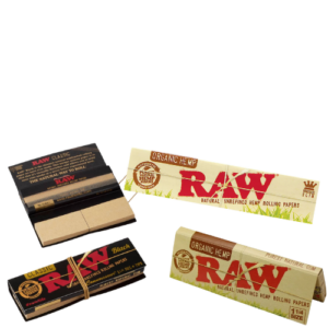 raw papers and wraps