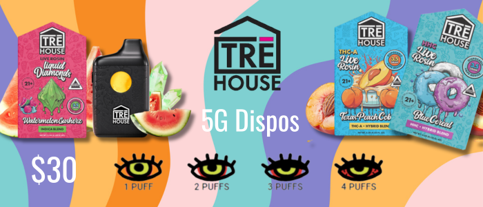 trehouse 5g live rosin dispo